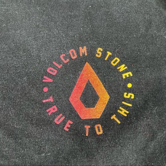 Volcom Stone True To This Mens Small t- shirt black skater Colorful Streetwear - Picture 3 of 6